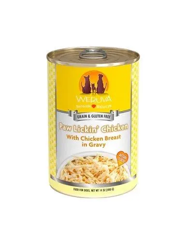 Weruva Classic Dog Food, Paw Lickin’ Chicken with Chicken Breast in Gravy, 14 Ounce Can