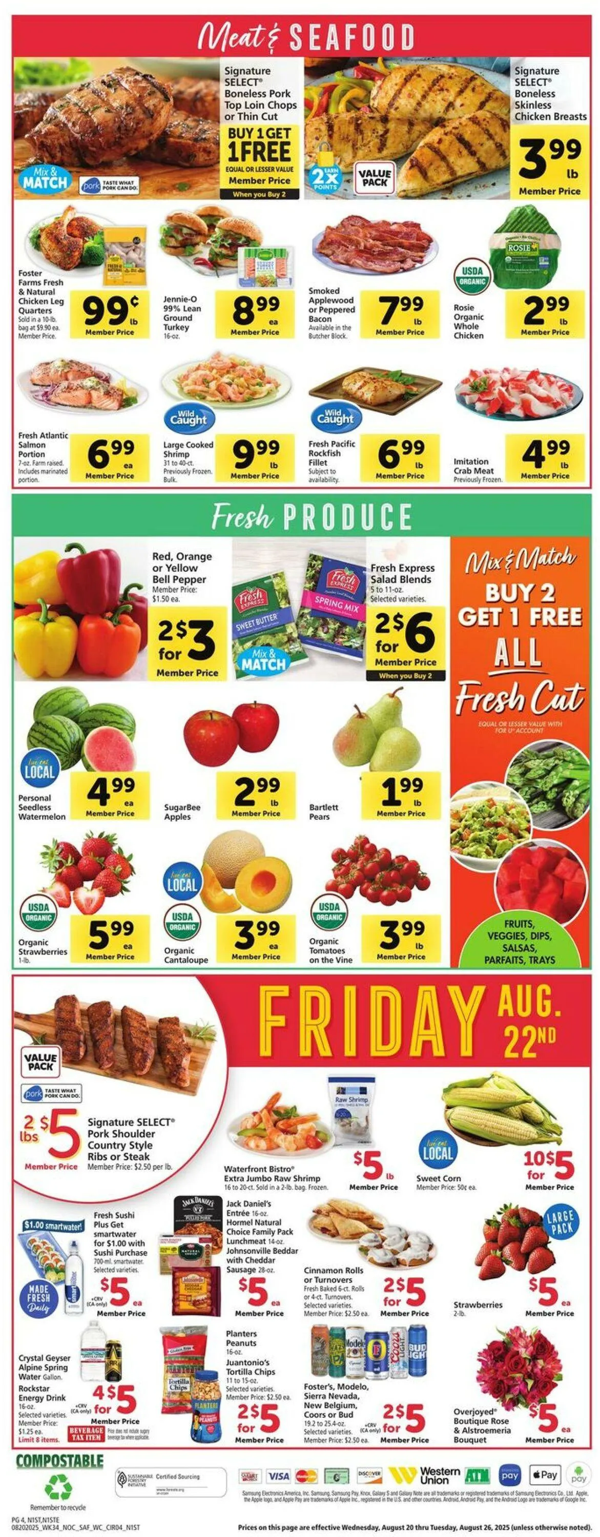Weekly ad Safeway Current weekly ad from August 20 to August 26 2025 - Page 4