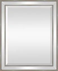 Vista™ 27"W x 33"H Antique Silver Framed Mirror