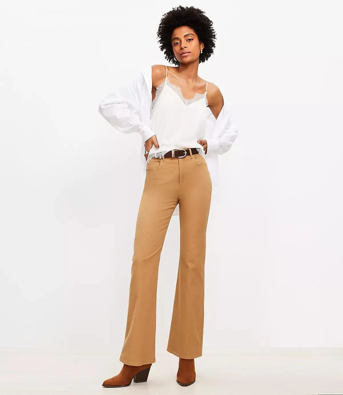 High Rise Relaxed Flare Pants