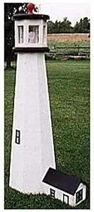 Woodcraft Project Paper Plan to Build 5.5' Lighthouse with Dwelling - Material Not Included