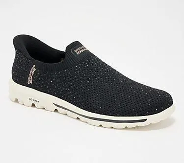 Make Your Selection: Skechers Slip-ins GO WALK Travel Rhinestone Shoes - Amara