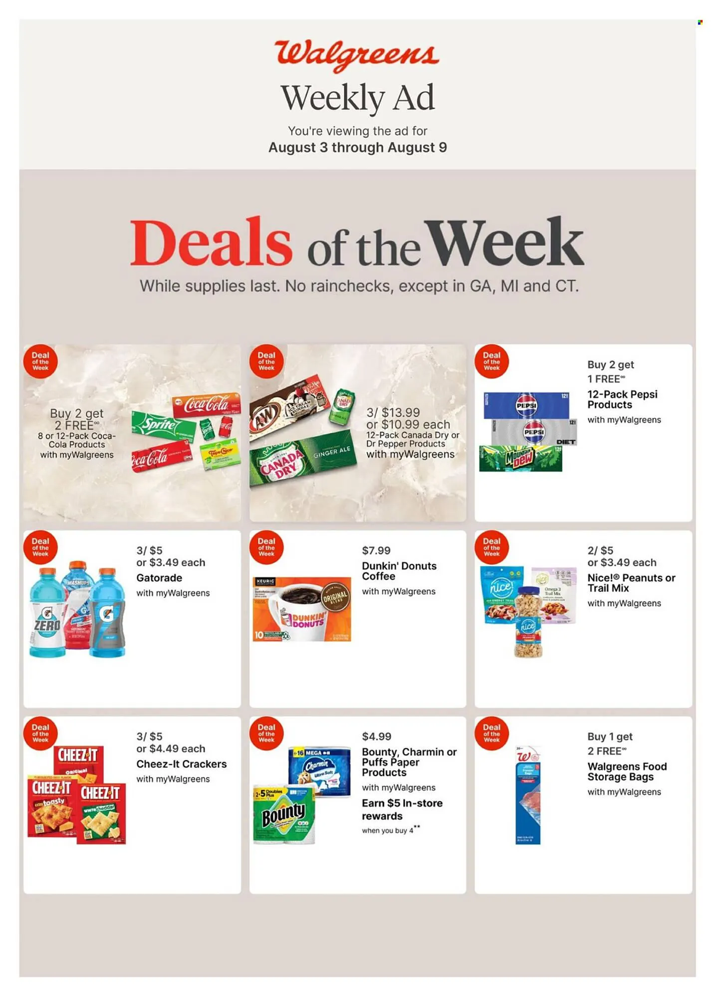 Weekly ad Walgreens Weekly Ad from August 3 to August 9 2025 - Page 1