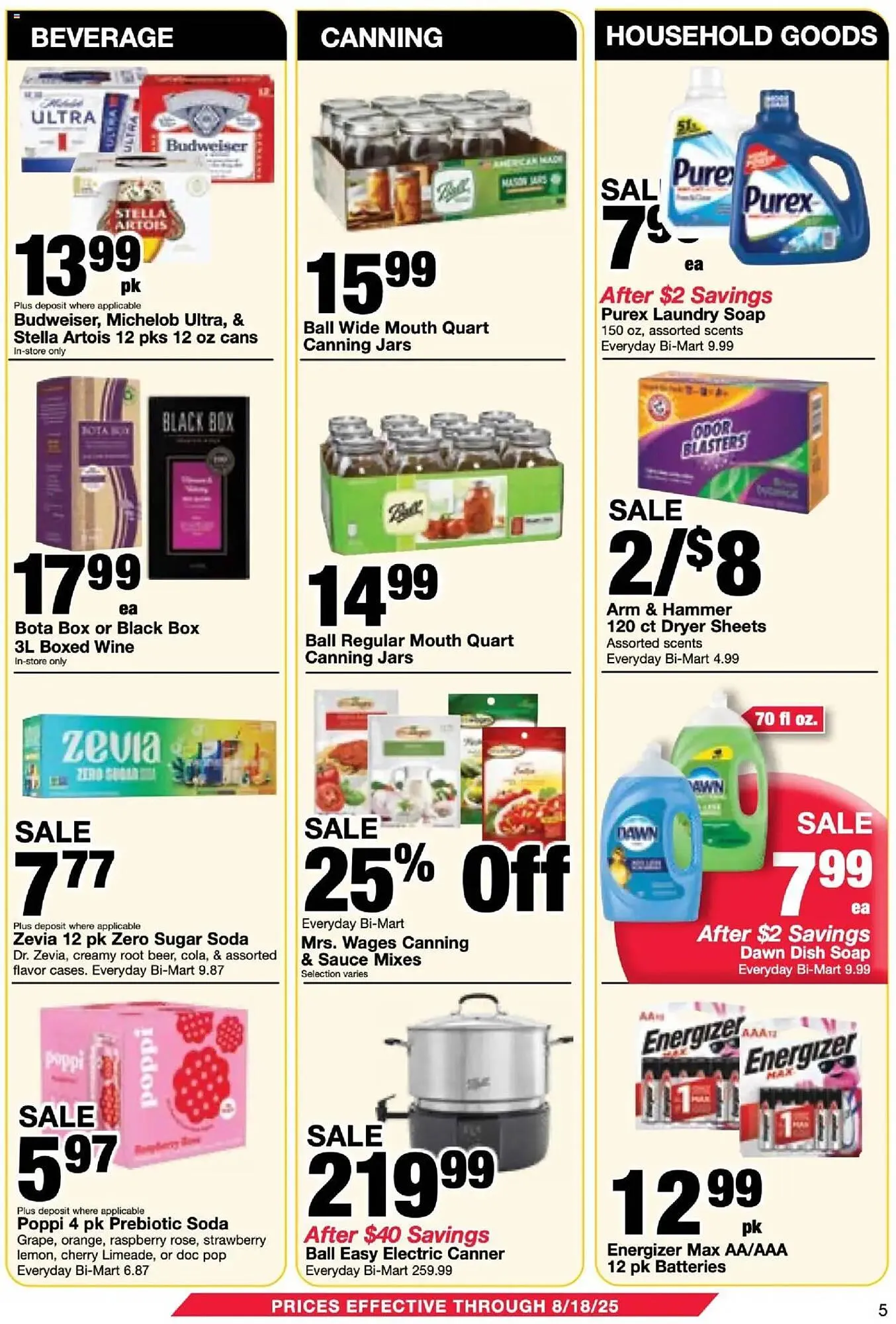 Weekly ad Bi-Mart Weekly Ad from July 29 to August 18 2025 - Page 5