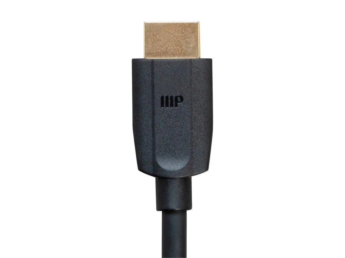 Monoprice 8K Ultra High Speed HDMI Cable - 8K@60Hz, 4K@120Hz, 48Gbps, HDR, VRR, 3ft, Black