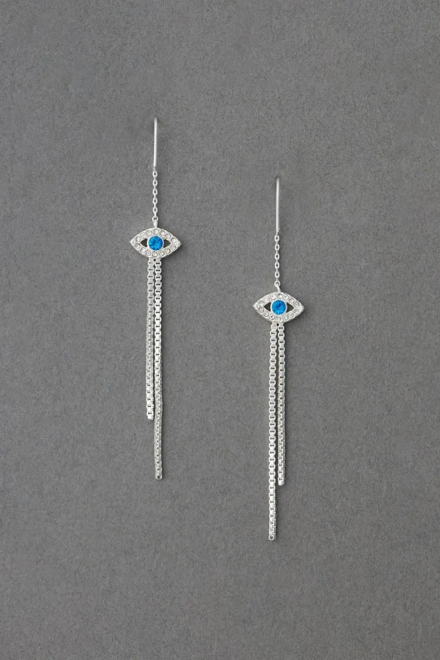 evil eye threader earring