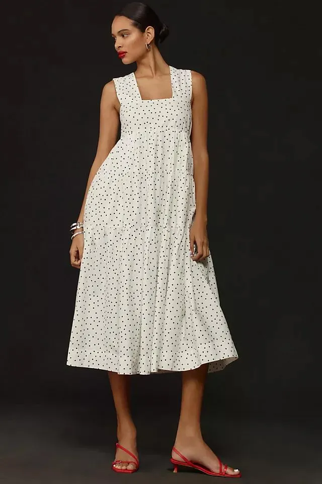 The Helena Square-Neck Babydoll Dress