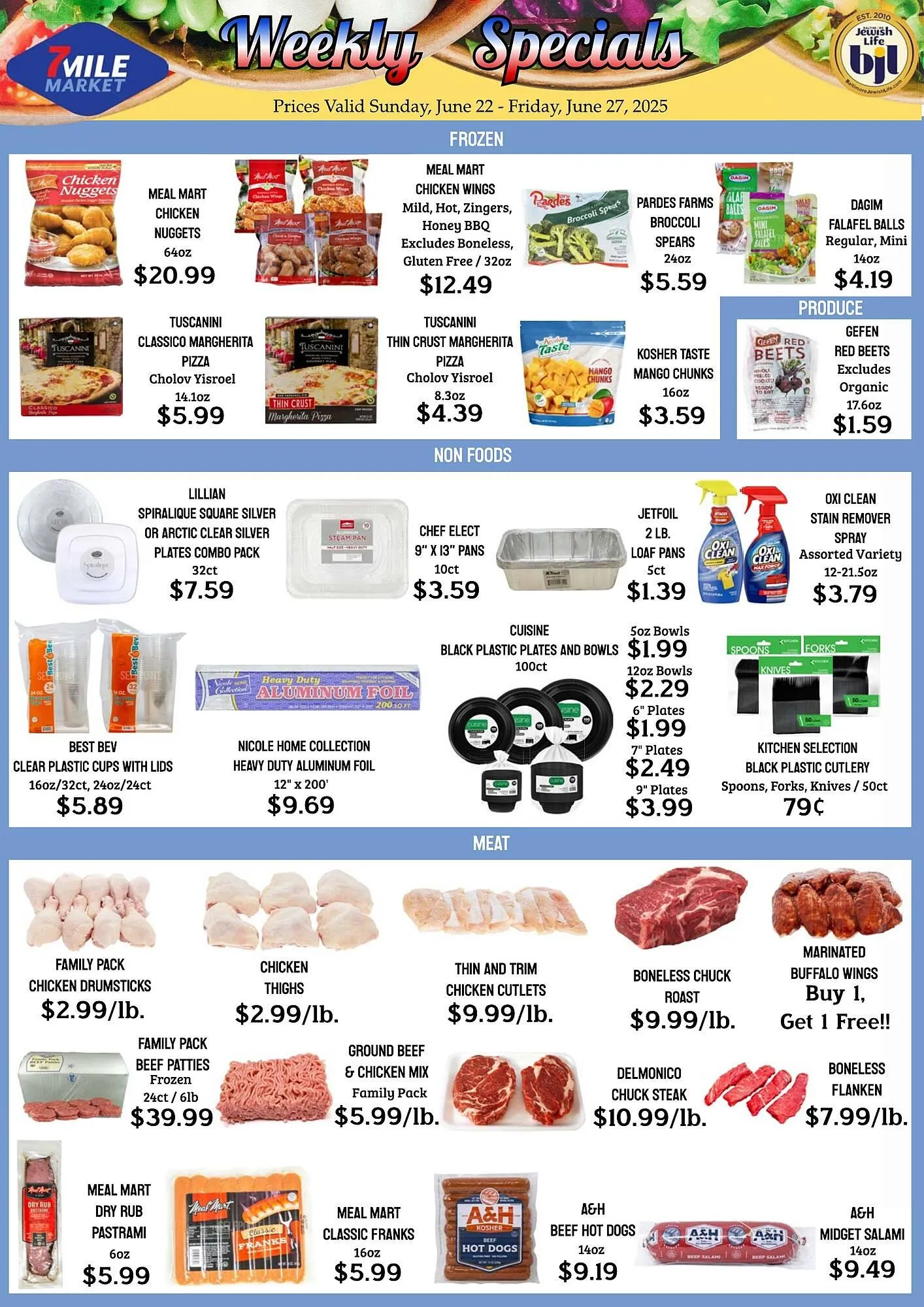 Weekly ad Seven Mile Market ad from June 22 to June 27 2025 - Page 1