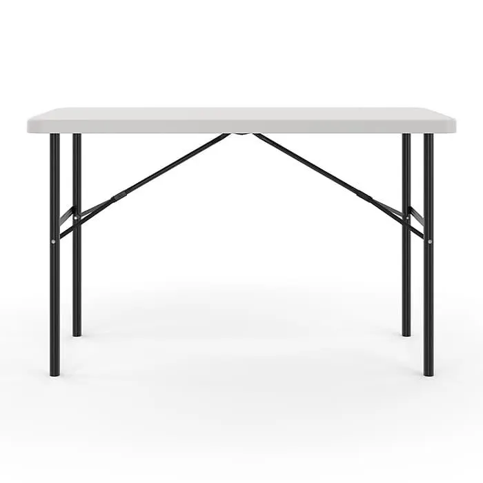 Staples 4' x 24" Heavy Duty Plastic Folding Table,
