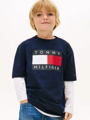 Kids' Printed Badge Logo T-Shirt