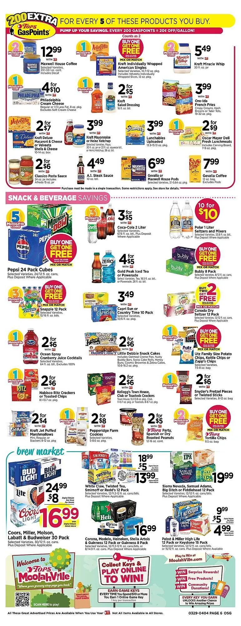 Weekly promotion Tops weekly ad spanning from March 31 to April 4 2026 - Page 8 for Catalogue 365