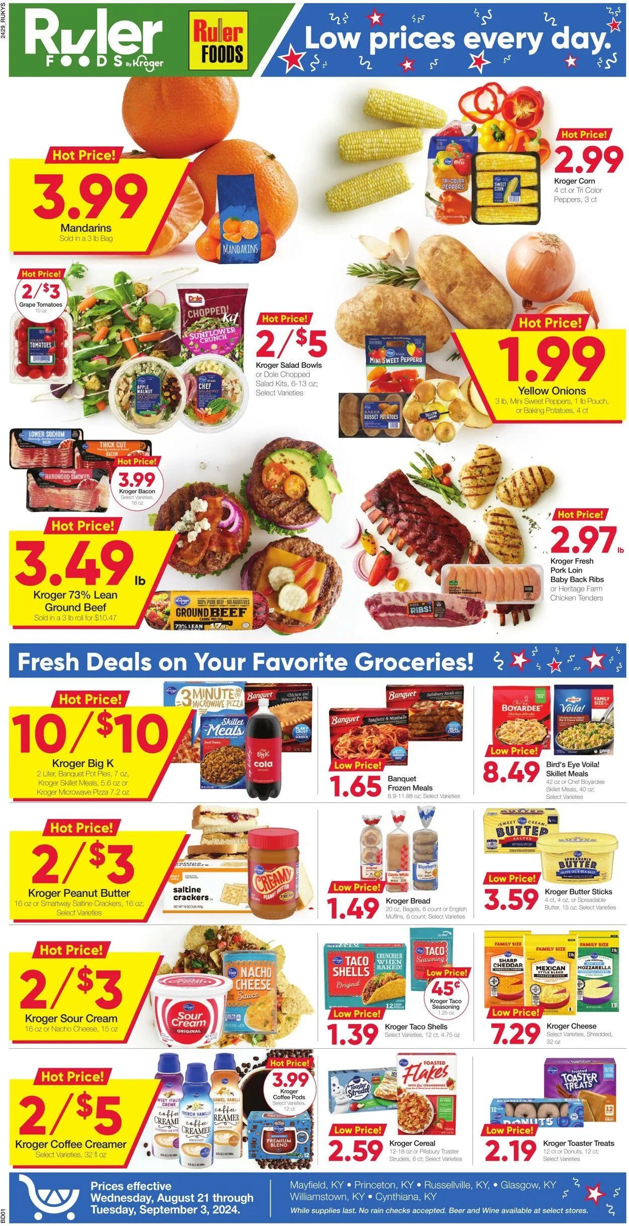 Weekly ad Ruler Foods Current weekly ad from August 21 to September 3 2024 - Page 1