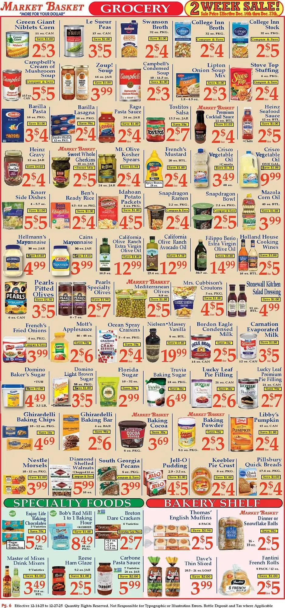 Weekly ad Market Basket weekly ad from December 14 to December 27 2025 - Page 6