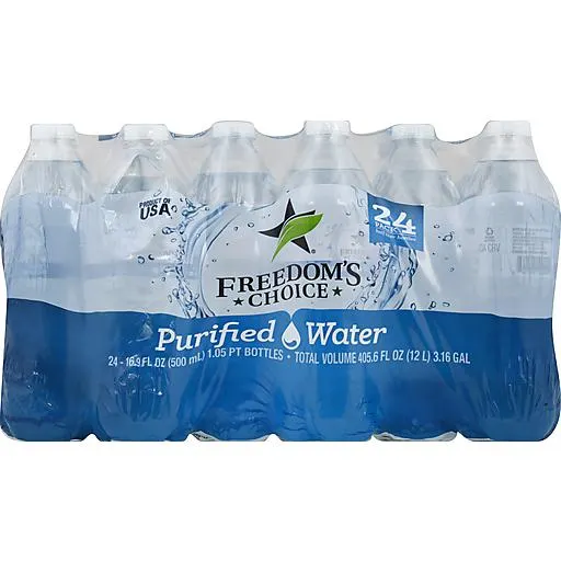 Freedom's Choice Purified Water 16.9 oz bottle 24 pack