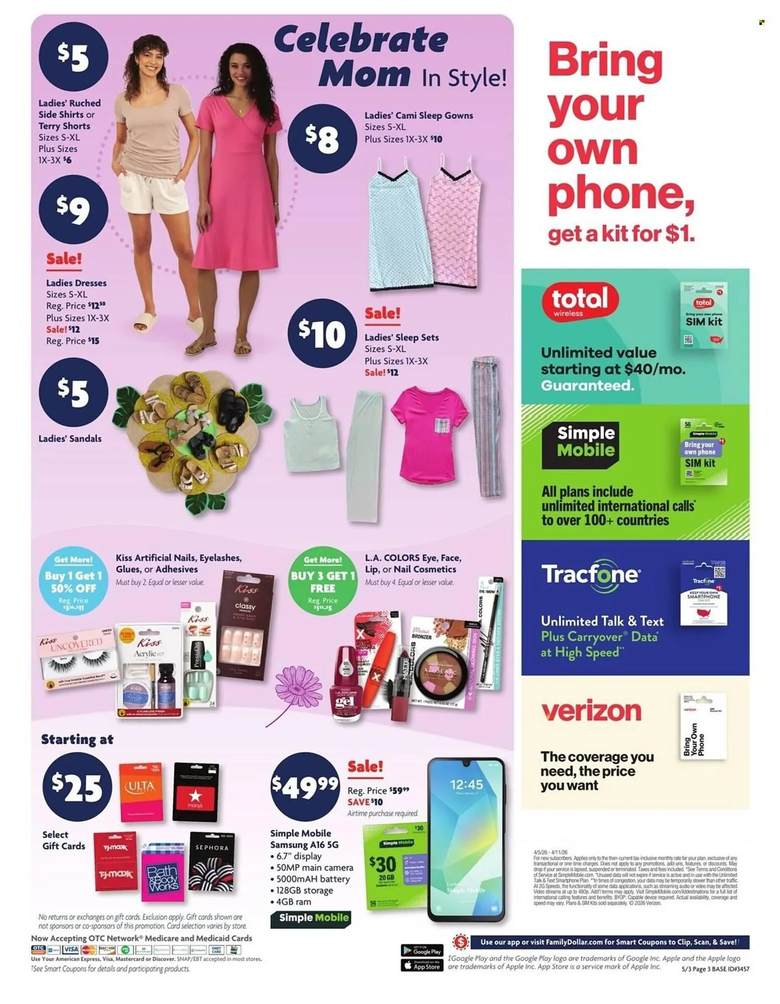 Weekly promotion Family Dollar weekly ad spanning from May 3 to May 10 2026 - Page 3 for Catalogue 365