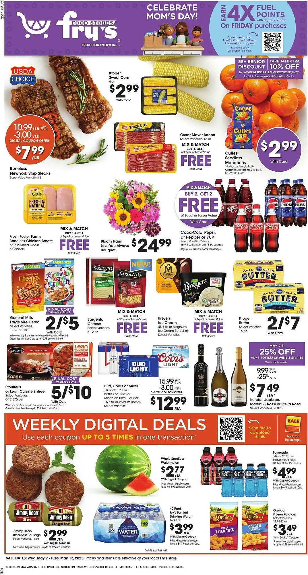 Weekly ad Fry's Weekly Ad from May 7 to May 13 2025 - Page 1