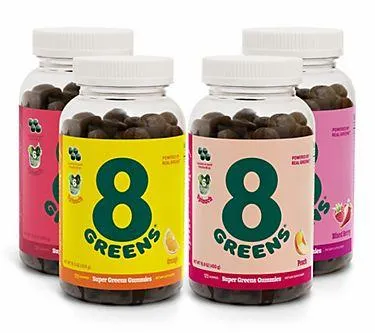 Make Your Selection: 8Greens Gummies Made From Real Greens 120 Day Supply