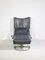 Set of Leather BMP 418 Swivel Chair and Ottoman from Rolf Benz, 1980s