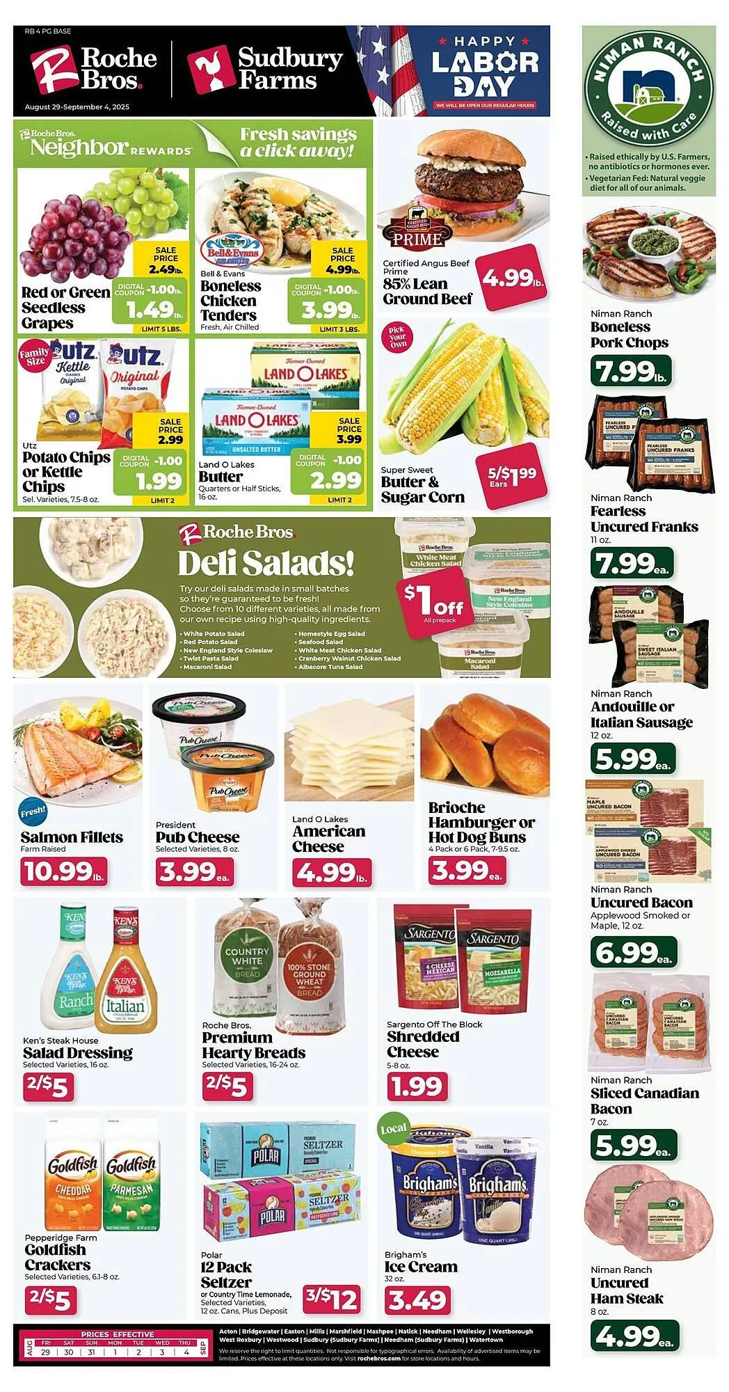 Weekly ad Roche Bros weekly ad from September 5 to September 11 2025 - Page 1