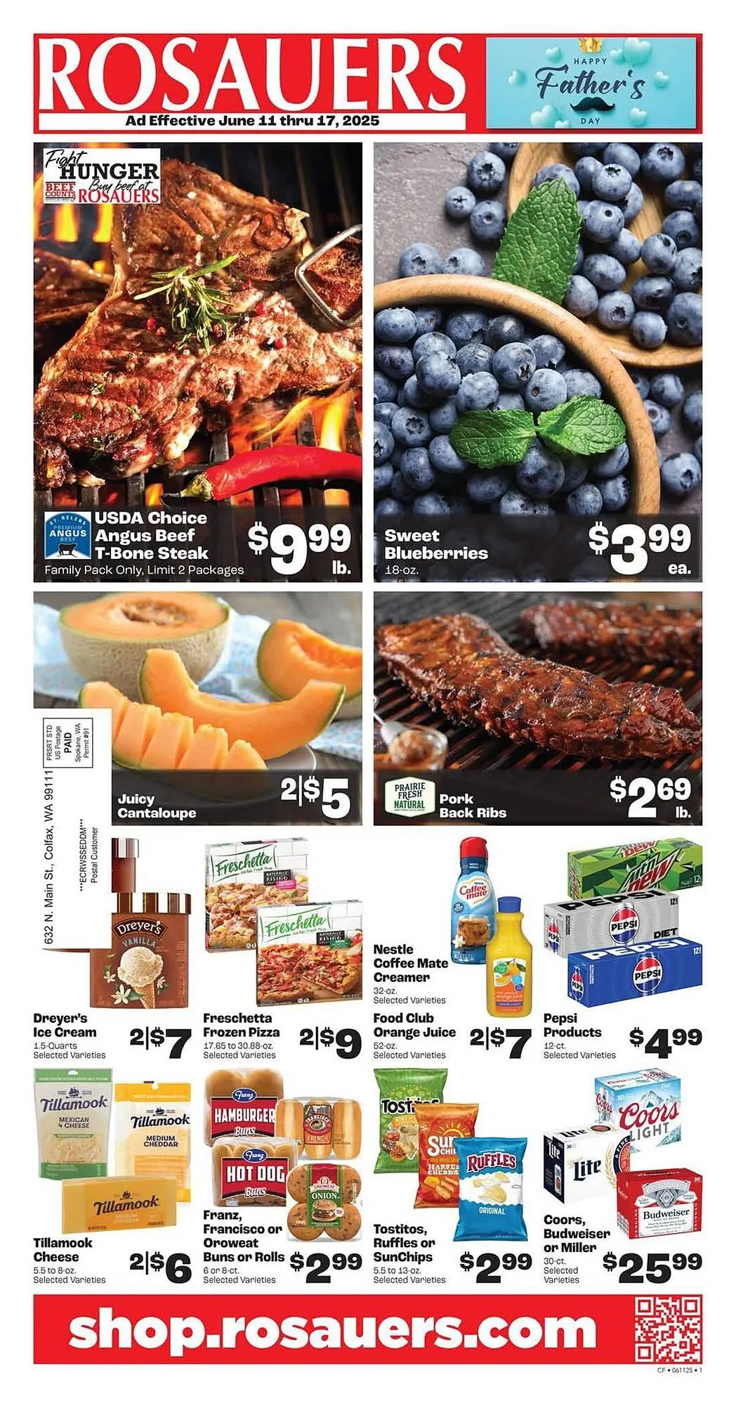 Weekly ad Rosauers Weekly Ad from June 11 to June 17 2025 - Page 1