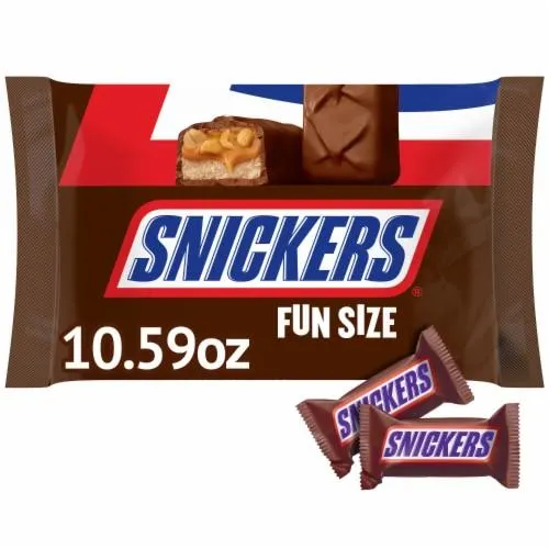 Snickers Original Chocolate Bars Fun Size Halloween Candy Bag