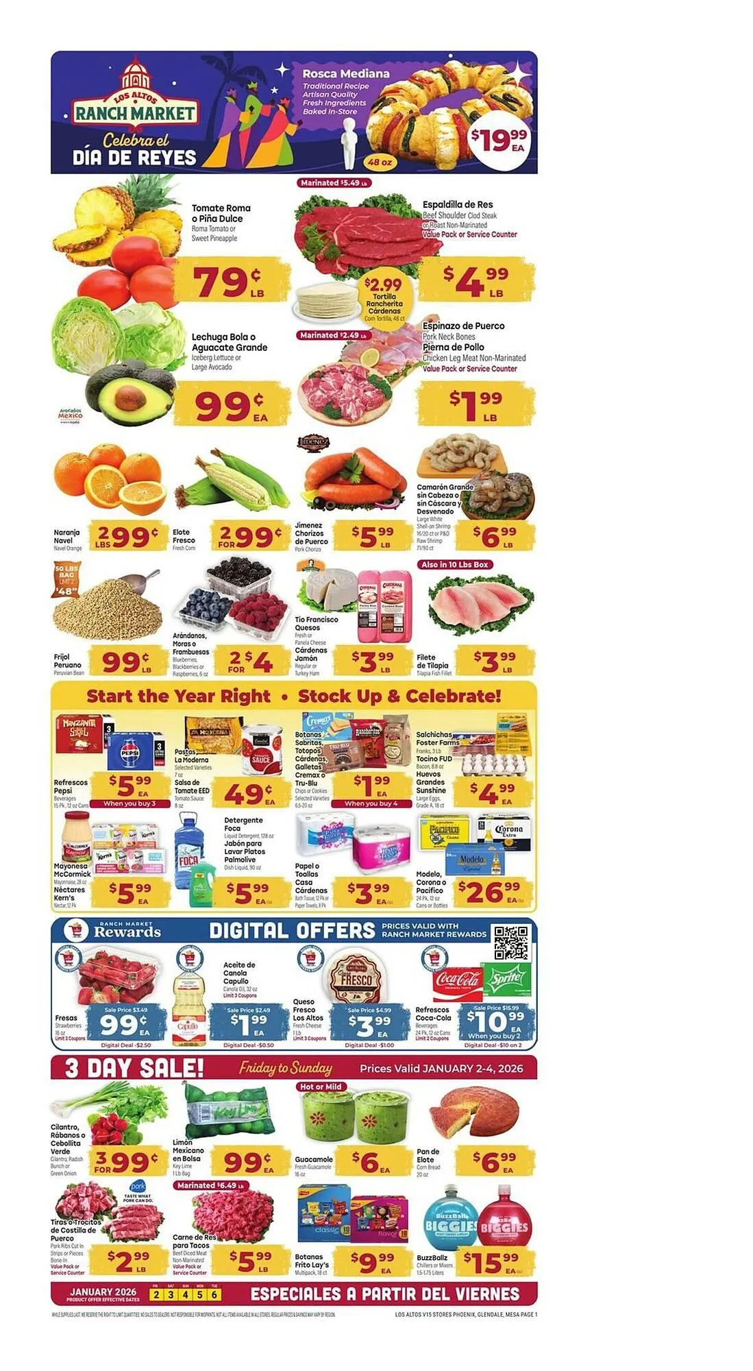 Weekly ad Los Altos Ranch Market weekly ad from January 2 to January 6 2026 - Page 1