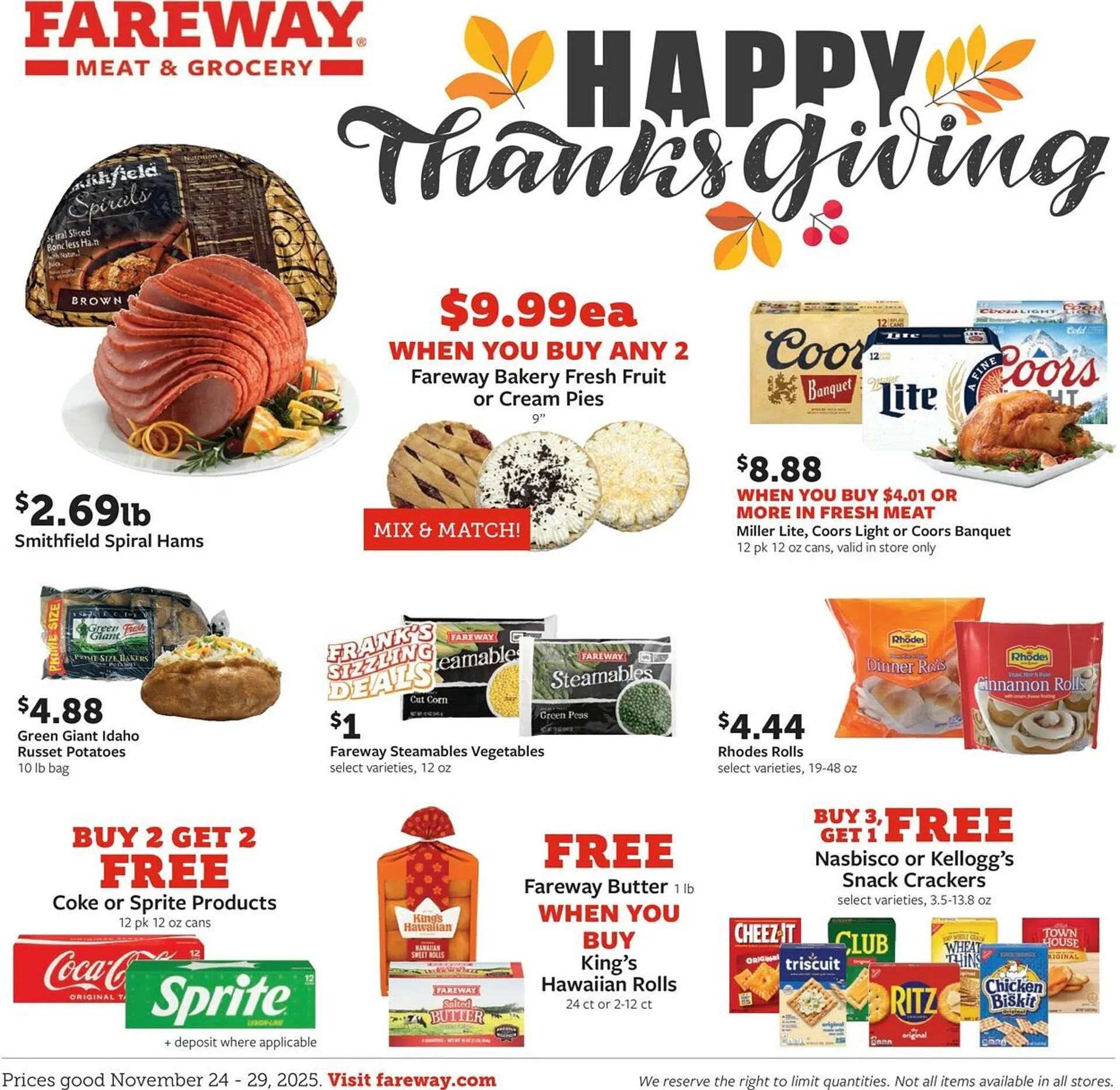 Weekly ad Fareway weekly ad from November 23 to November 29 2025 - Page 1