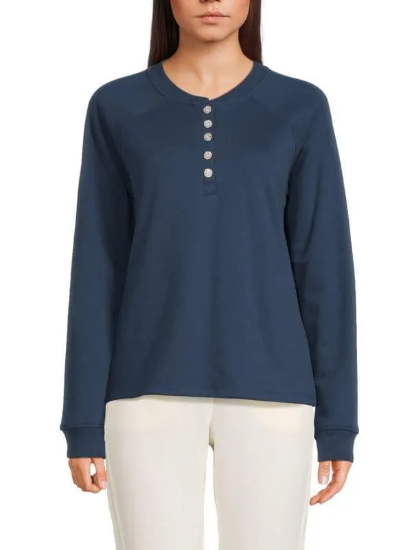 Raglan Sleeve Fleece Sweatshirt