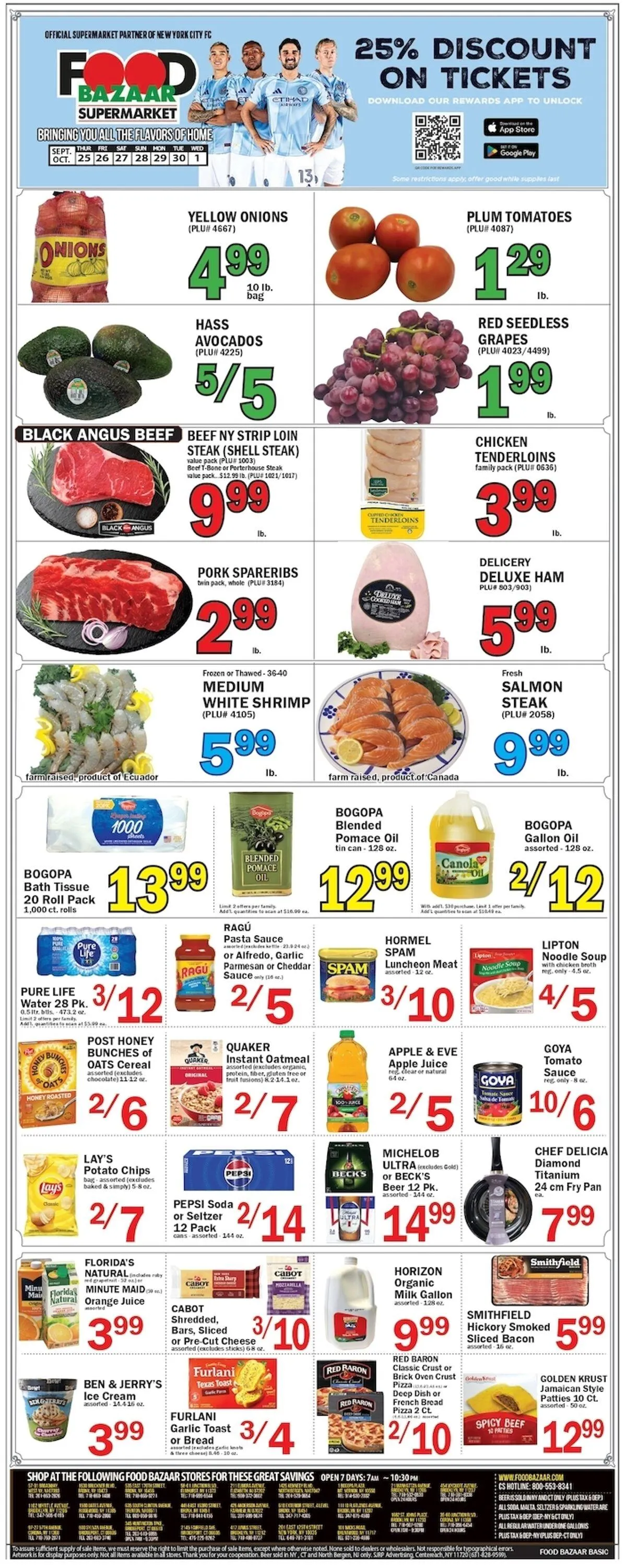 Weekly ad Food Bazaar Current weekly ad from September 25 to October 1 2025 - Page 1
