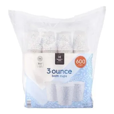 Member's Mark Printed Paper Bath Cold Cup 3 fl. oz., 600 ct.