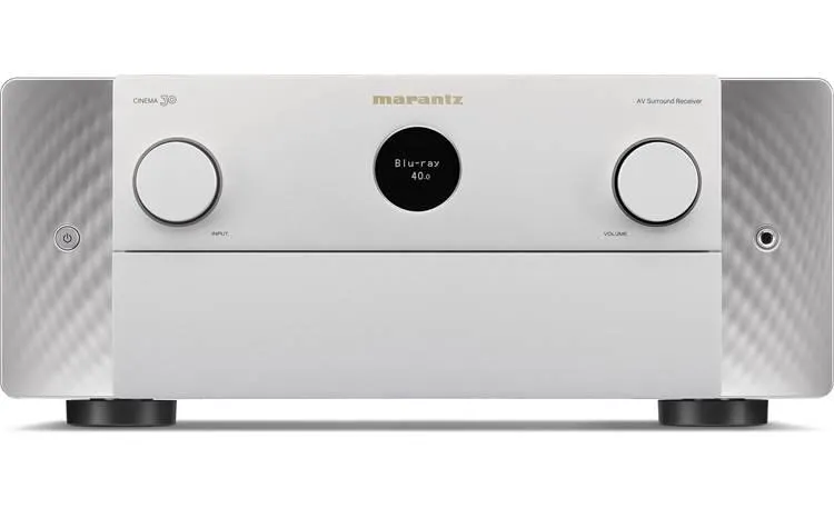 Marantz Cinema 30 11.4-channel home theater receiver with Dolby Atmos®, Bluetooth®, Apple AirPlay® 2, and Amazon Alexa compatibility (Silver Gold)