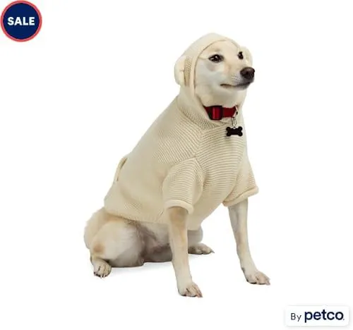 YOULY Teddy Sweater for Dogs and Cats, XX-Small, Tan