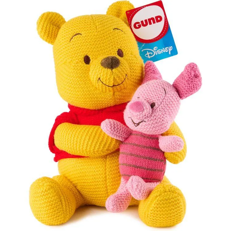 GUND Disney Official Pooh and Piglet Knit Plush