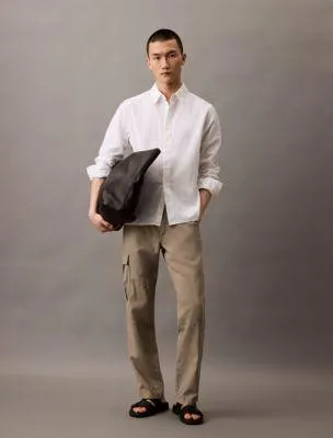 Linen Cotton Classic Button-Down Shirt