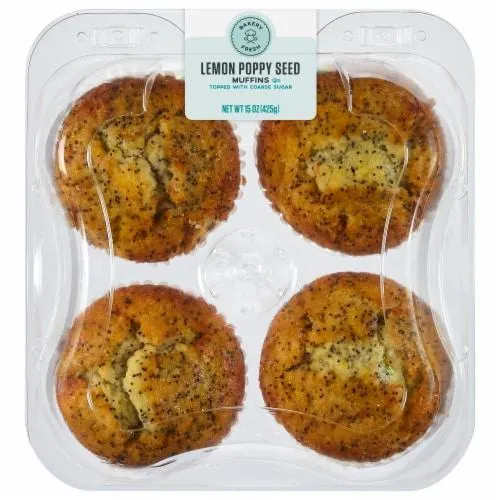 Bakery Fresh Lemon Poppyseed Muffins