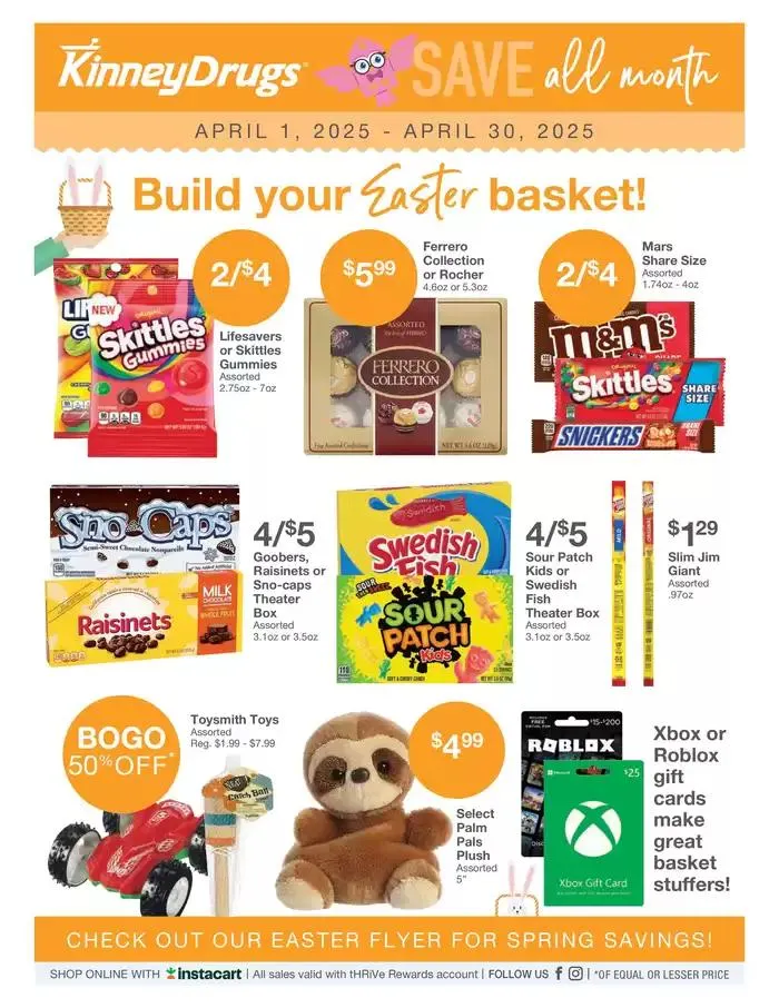 Weekly ad Save now with our deals from April 1 to April 30 2025 - Page 1