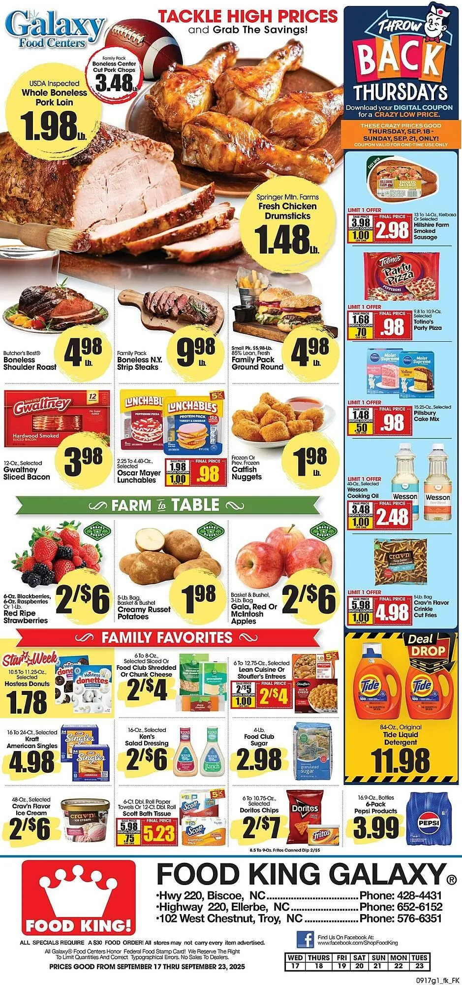 Weekly ad Food King weekly ad from September 17 to September 23 2025 - Page 1