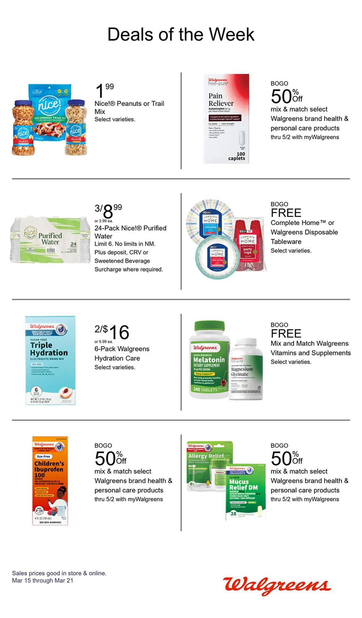 Weekly promotion Walgreens weekly ad spanning from March 15 to March 21 2026 - Page 4 for Catalogue 365