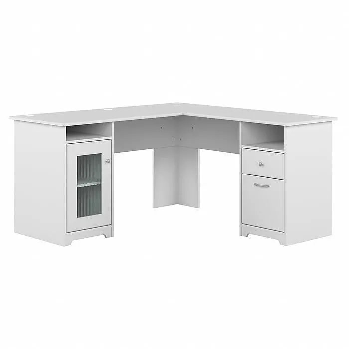 Bush Furniture Cabot 60"W L Shaped Computer Desk with Storage,