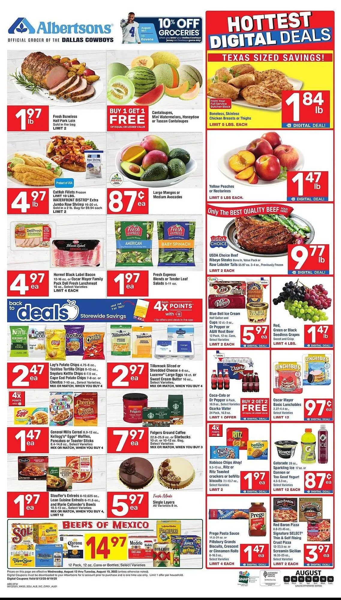Weekly ad Albertsons Weekly Ad from August 13 to August 19 2025 - Page 1