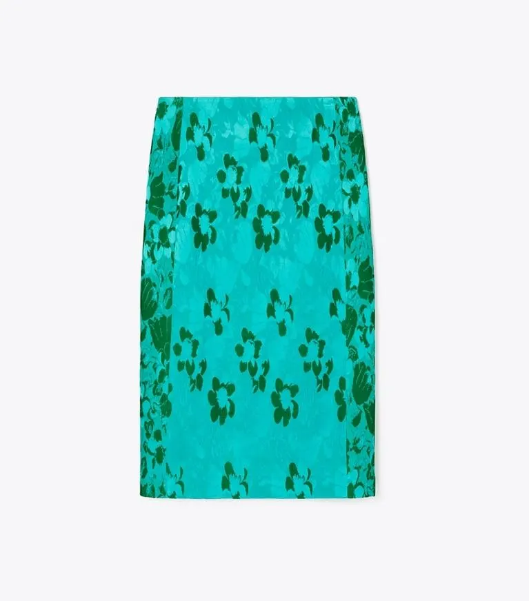 JACQUARD VISCOSE SKIRT