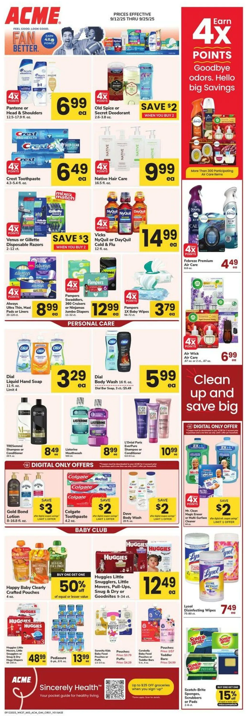Weekly ad Acme Current weekly ad from September 12 to September 25 2025 - Page 1
