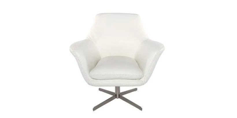 Bruce Swivel Armchair White