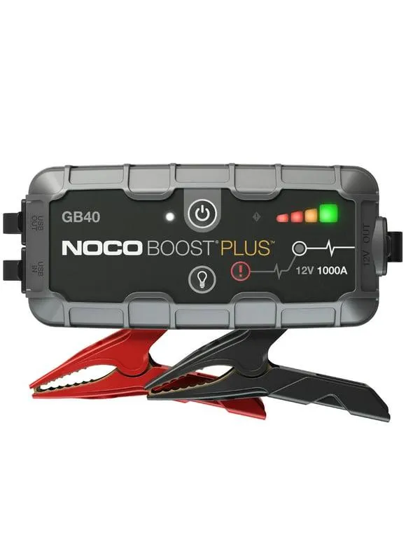 NOCO Boost Plus GB40 1000A 12V UltraSafe Portable Lithium Jump Starter