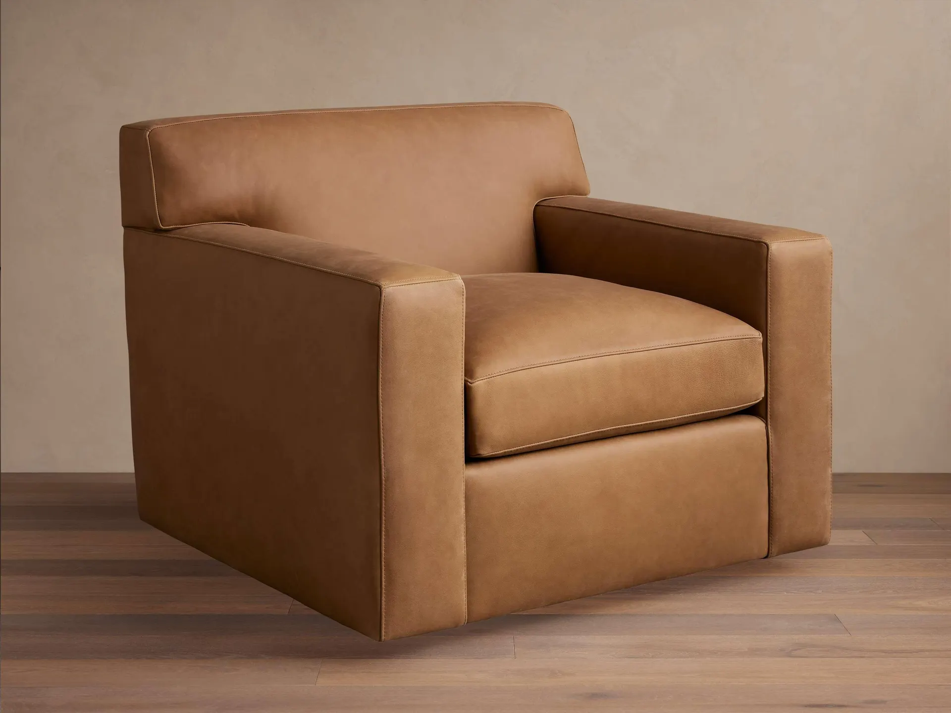 Bronte Leather Swivel Chair