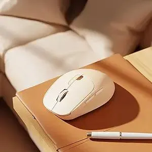 EWEADN Q5 Wireless Mouse, Bluetooth & 2.4G Quiet Computer Mouses with 1600 DPI, Battery Level Display, Ergonomic Office Mouse,6 Button Portable Cute Cordless Mice for Laptop/PC/Mac- Pink