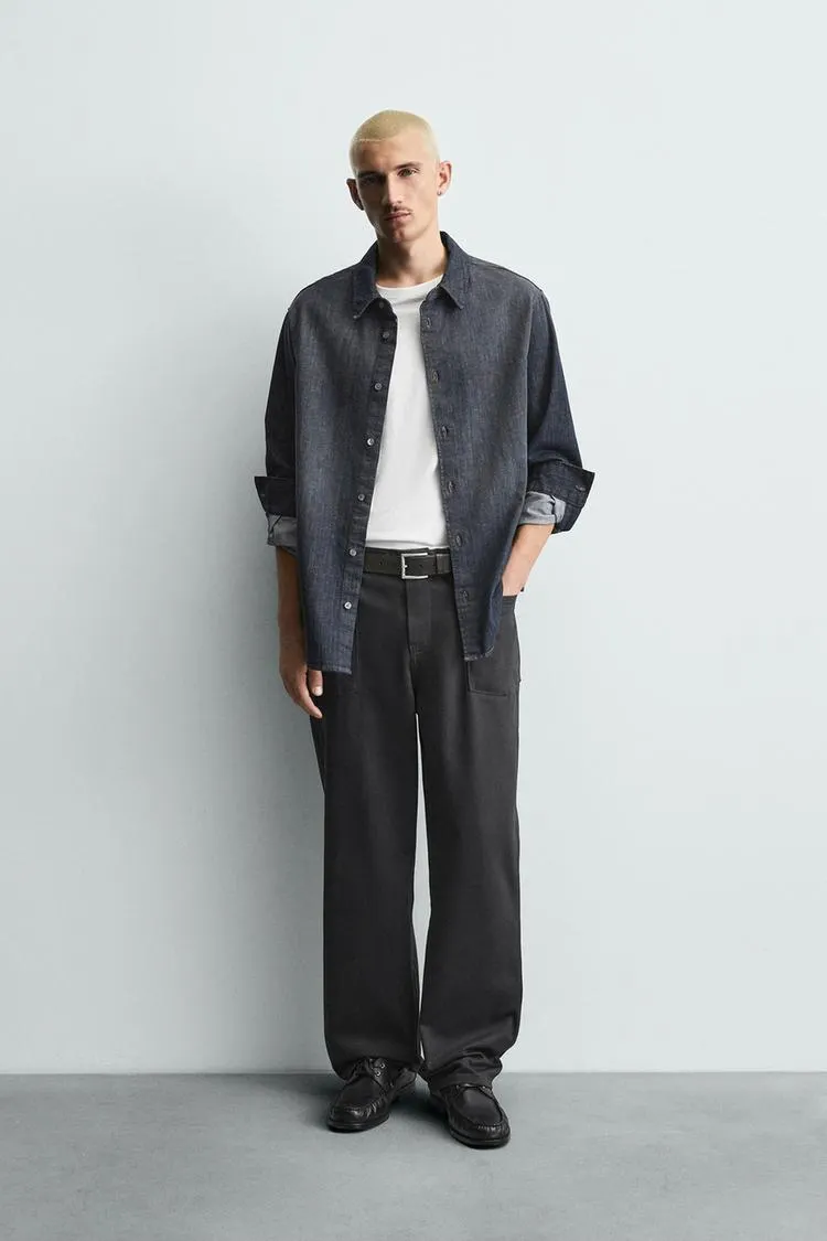 RELAXED FIT POCKET JEANS