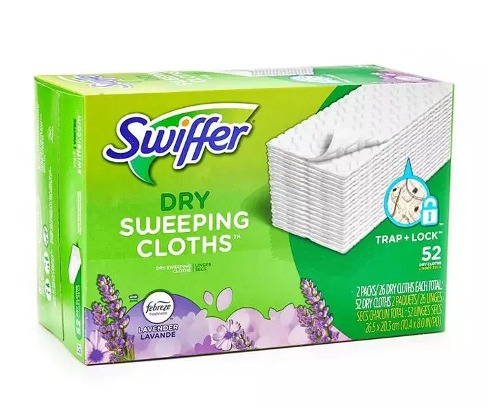 Sweeper Dry Sweeping Cloths with Lavender Scent, 52-Count