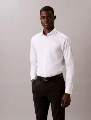 Steel Solid Slim Fit Button-Down Shirt
