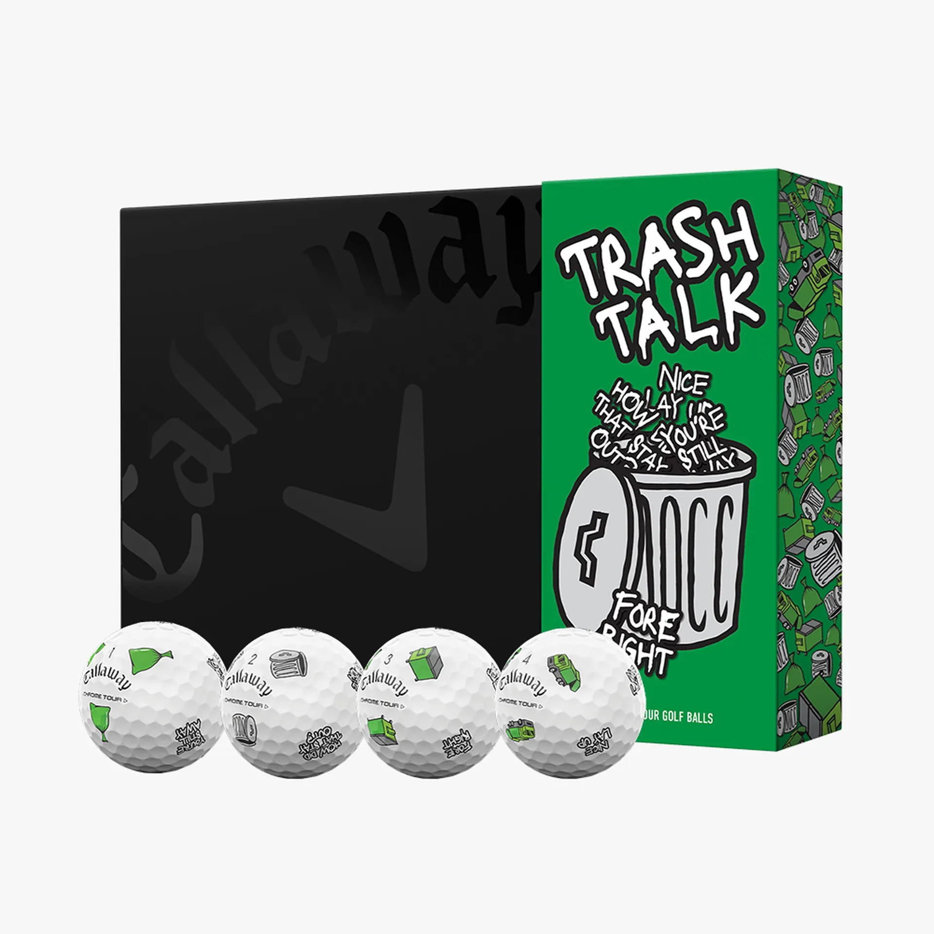 Chrome Tour Trash Talk Golf Balls